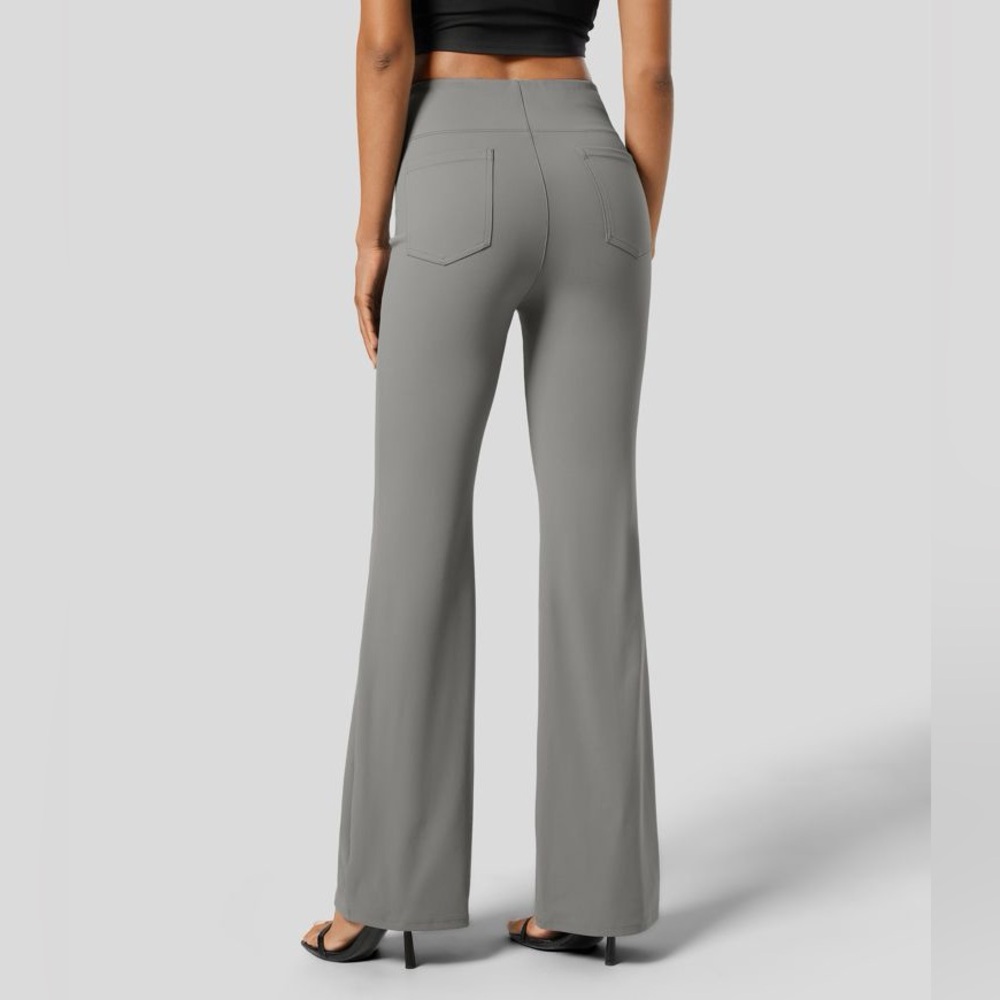 Halara Halara Flex™ High Waisted Back Side Pocket Slight Flare Work Pants - Picture 3 of 7